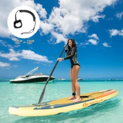 Costway 10.5ft Or 11ft Inflatable Stand Up Paddle Board Surfboard With Bag Aluminum Paddle Pump -Water Sports Equipment GUEST b243a47c f660 4369 9167 6a918a4b64f5