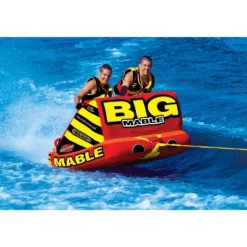 SPORTSSTUFF 53-2213 Big Mable 2 Person Double Rider Lake Inflatable Towable Boat Tube With 60-Foot Tow Rope And Heavy-Duty Full Nylon Cover -Water Sports Equipment GUEST bc968b56 23c1 49aa 890a 64f2bb574f29