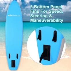 Costway 10' Inflatable Stand Up Paddle Board Surfboard SUP W/ Bag Adjustable Paddle Fin -Water Sports Equipment GUEST bd330325 1d3a 4a4e a1f0 27147acbaf92