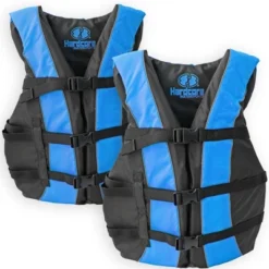 Hardcore Water Sports Hardcore Life Jacket 2 Pack Paddle Vest For Adults; Coast Guard Approved Type III PFD Life Vest Flotation Device; Jet Ski, Wakeb -Water Sports Equipment GUEST beb66bc5 1bb7 4298 86a6 d60964b3e1a1