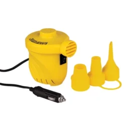 Airhead Rebel 54" 1 Person Durable Red Towable Lake Boating Tube Kit With 16 Strand Tow Rope, Speed Safety Valve, And 12V Pump Kit -Water Sports Equipment GUEST befbe093 91fd 45df 9793 414b98bda0d0