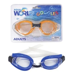 Link Aqua World Swimming Goggles For Adults UV Resistant Anti Fog Adjustable Strap - 2 Pack -Water Sports Equipment GUEST c00a3b66 44ef 4ad8 8983 f9c1cef22b39