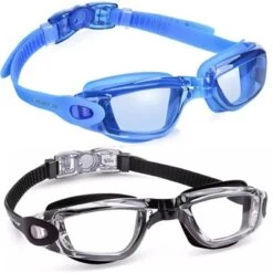 Link Active Kids Swim Goggle With Fast Clasp Technology UV Protection Leak & Fog Proof Wide View Boys & Girls Ages 3-9 2 Pack -Water Sports Equipment GUEST ce5cbeb4 b695 4f5e 8501 fe04169edec7
