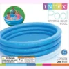 INTEX Crystal Blue Kids Outdoor Inflatable 58" Swimming Pool | 58426EP