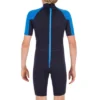 Decathlon Olaian Olaian 100 Neoprene Springsuit Surfing Wetsuit Back Zip Shorty 1.5mm Kids
