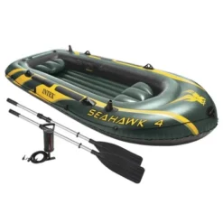 Intex Seahawk Inflatable Floating Boat Raft Set With Oars & Air Pump -Water Sports Equipment GUEST d9344610 27c6 4081 9150 a3bcdc038cf2