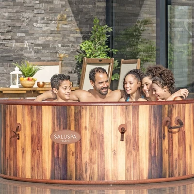 Bestway St. Moritz SaluSpa Inflatable Round Outdoor Hot Tub With 180 Soothing AirJets, Filter Cartridge, Pump, And Insulated Cover 1 Bestway St. Moritz SaluSpa Inflatable Round Outdoor Hot Tub With 180 Soothing AirJets, Filter Cartridge, Pump, And Insulated Cover