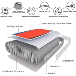 Ancheer 10 Foot Long Inflatable Stand Up Paddle Board With Carry Bag, Paddle, Coil Leash, And Repair Kit With 265 Pound Capacity, Red -Water Sports Equipment GUEST dd9be871 5137 4731 a978 c3fcf04df444