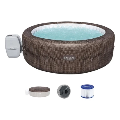 Bestway St. Moritz SaluSpa Inflatable Round Outdoor Hot Tub With 180 Soothing AirJets, Filter Cartridge, Pump, And Insulated Cover 6 Bestway St. Moritz SaluSpa Inflatable Round Outdoor Hot Tub With 180 Soothing AirJets, Filter Cartridge, Pump, And Insulated Cover - Image 6