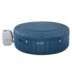 Bestway Milan SaluSap Inflatable 6 Person Hot Tub With 140 Soothing AirJets And 3 Piece Cleaning Tool Set With Scrub Brush, Mitt, And Skimmer Net -Water Sports Equipment GUEST e2521089 50f3 4d70 9961 9868d035a4be