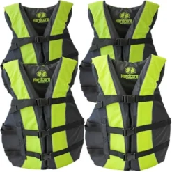 Hardcore Water Sports Hardcore Life Jacket 4 Pack Paddle Vest For Adults; Coast Guard Approved Type III PFD Life Vest Flotation Device; Jet Ski, Wakeb 10 Hardcore Water Sports Hardcore Life Jacket 4 Pack Paddle Vest For Adults; Coast Guard Approved Type III PFD Life Vest Flotation Device; Jet Ski, Wakeb -Water Sports Equipment GUEST e3d754da 6043 4306 adae b188ed0760bd