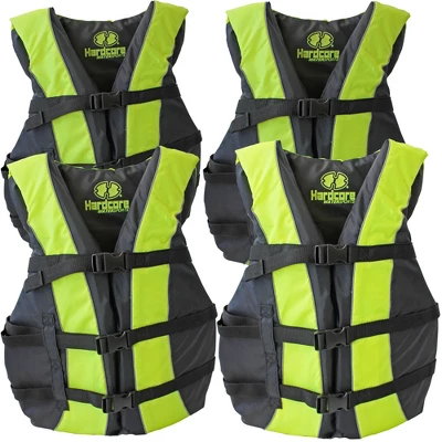 Hardcore Water Sports Hardcore Life Jacket 4 Pack Paddle Vest For Adults; Coast Guard Approved Type III PFD Life Vest Flotation Device; Jet Ski, Wakeb 5 Hardcore Water Sports Hardcore Life Jacket 4 Pack Paddle Vest For Adults; Coast Guard Approved Type III PFD Life Vest Flotation Device; Jet Ski, Wakeb - Image 5