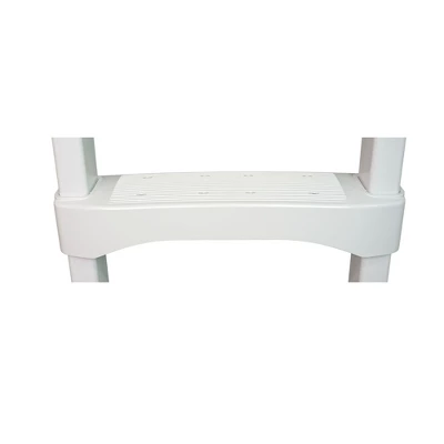 Vinyl Works SLD2 Heavy Duty Resin Pool Step Ladder With Ergonomic Aluminum Handrails For 60 Inch Above Ground Or In Ground Swimming Pools, White 5 Vinyl Works SLD2 Heavy Duty Resin Pool Step Ladder With Ergonomic Aluminum Handrails For 60 Inch Above Ground Or In Ground Swimming Pools, White - Image 5