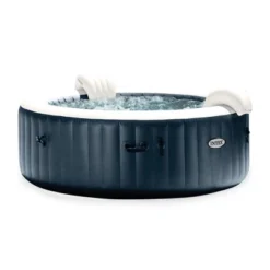 Intex PureSpa Plus 6 Person Portable Inflatable Round Hot Tub Spa With Soothing Bubble Jets And Built In Heater Pump -Water Sports Equipment GUEST f1f9ed35 7706 40d7 89ca 006f12d8c714 3