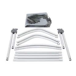 Intex Bimini Top Sun Shade Canopy Cover With Aluminum Frame For Mariner, Seahawk, Excursion, & Challenger Boat Models, Accessory Only, Gray