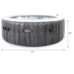 Intex PureSpa Plus 6 Person Portable Inflatable Round Hot Tub Spa With 170 Bubble Jets And Built In Heater Pump -Water Sports Equipment GUEST f820df34 edb4 44a1 bd34 81fc0df346a1